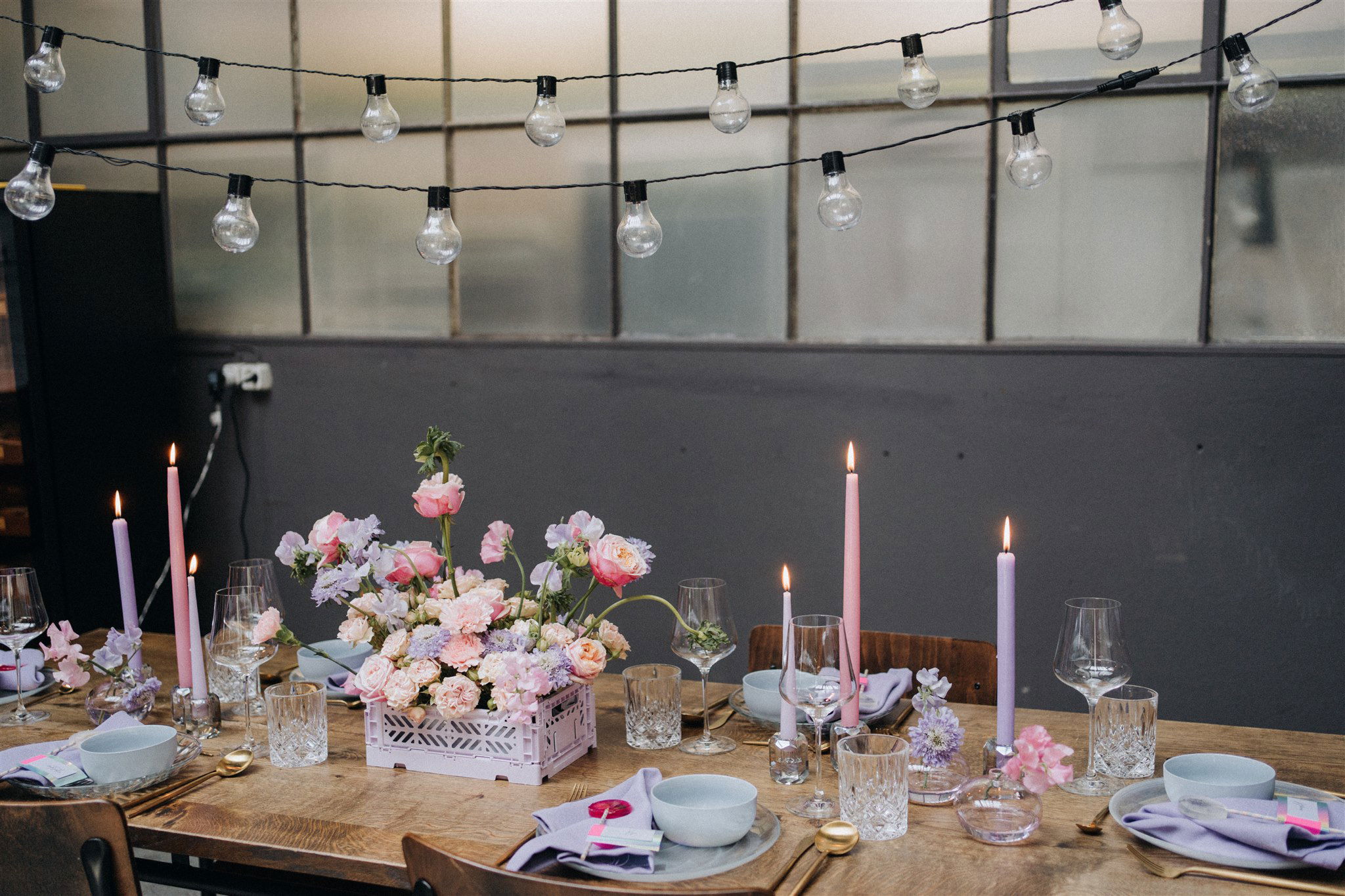 table setting - Hochzeit - pink