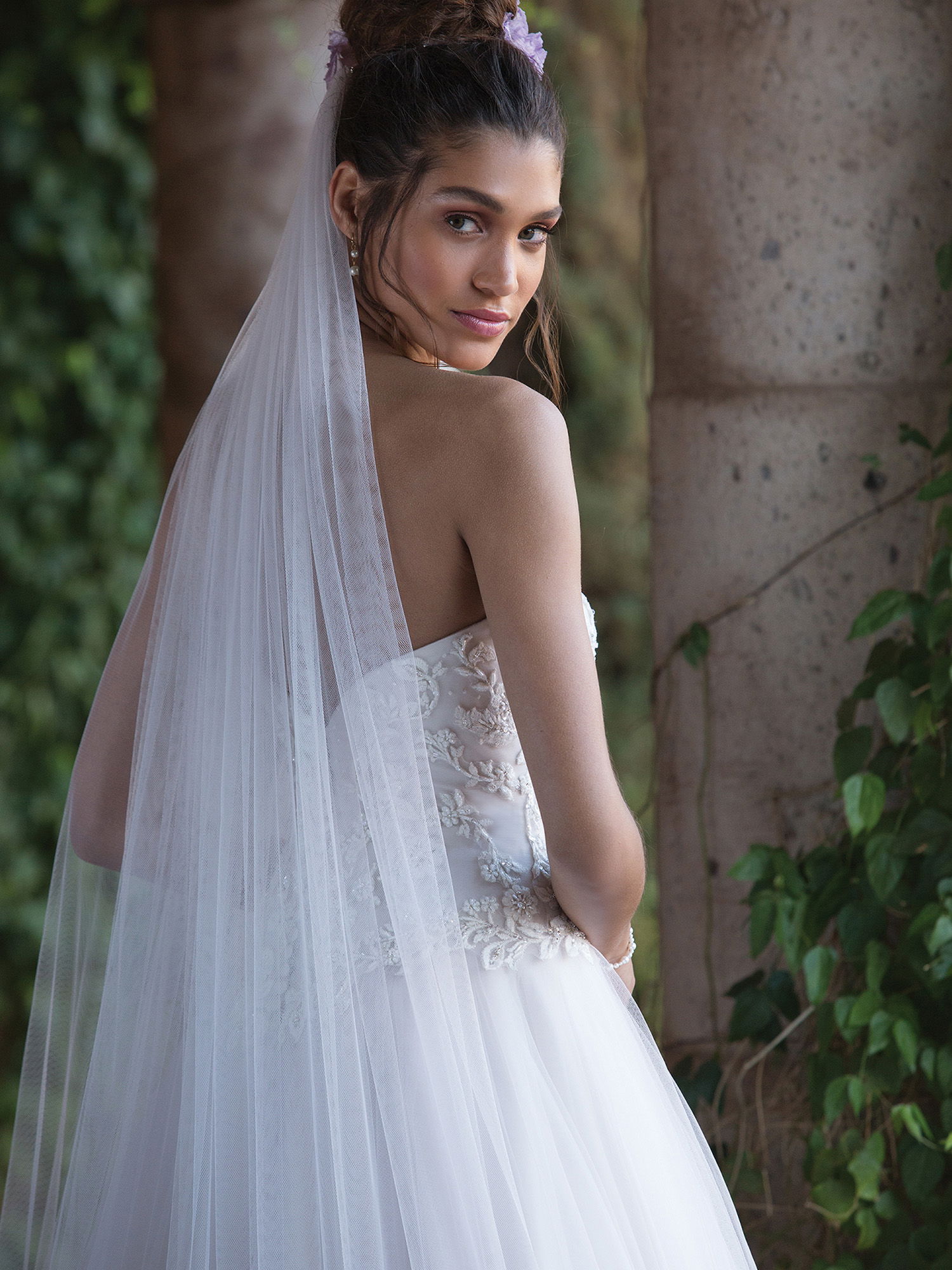 Braut - Schleier - Dutt - Brautfrisur