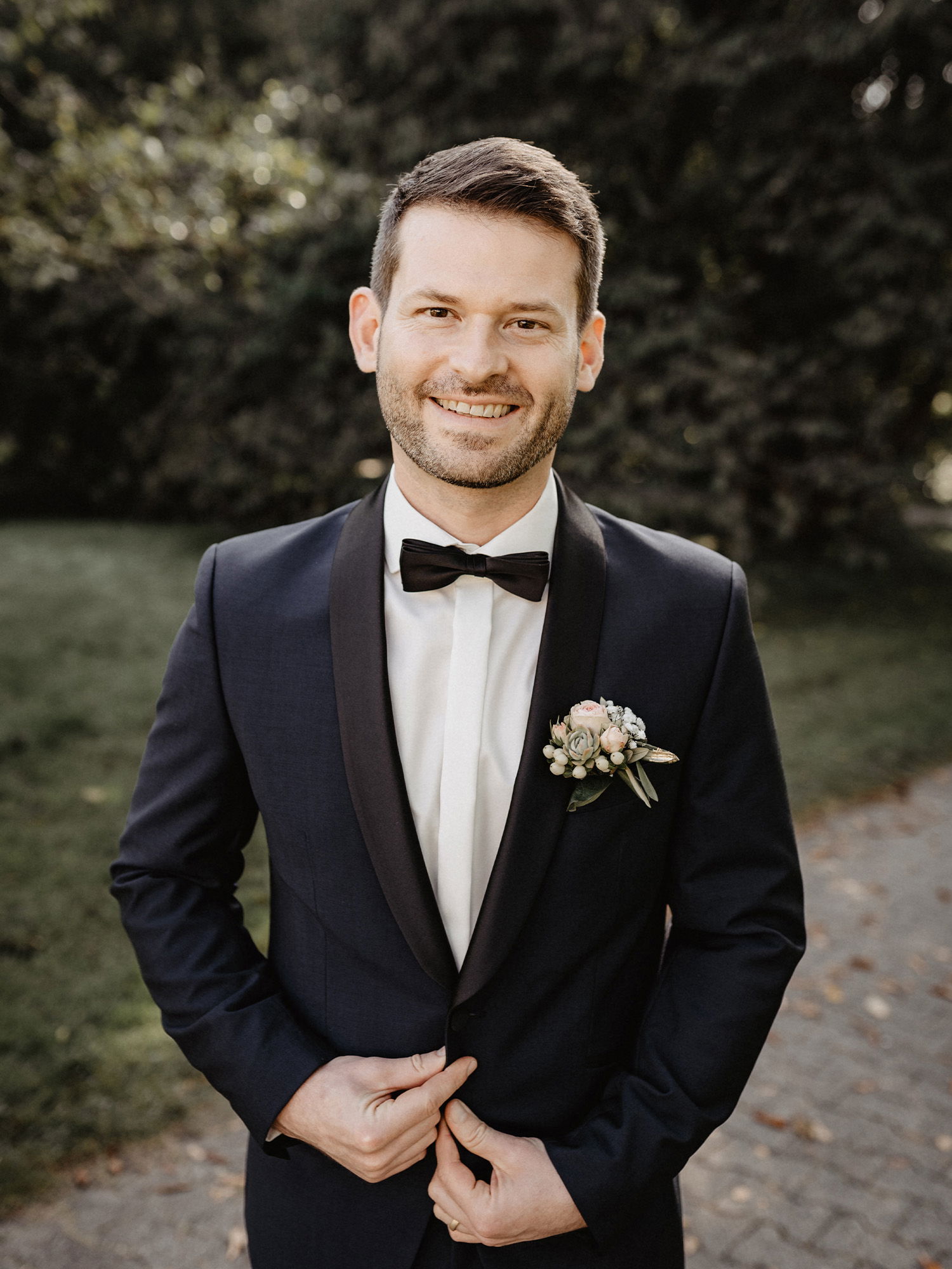 Bräutigam - Anzug - Fliege