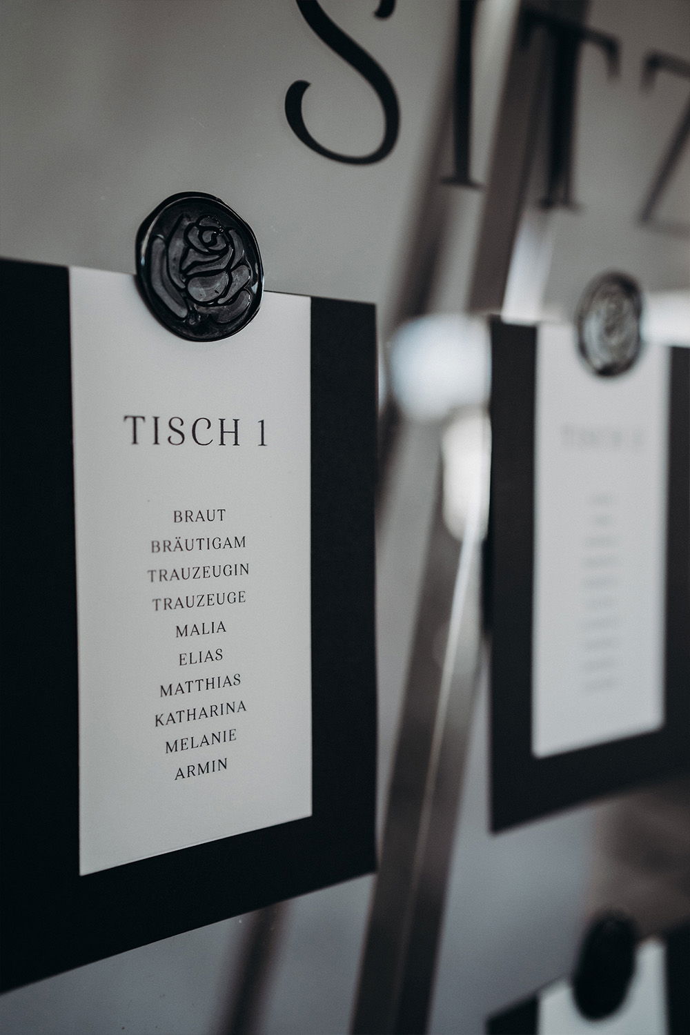 Fine Art - Hochzeitskonzept - Sitzplan