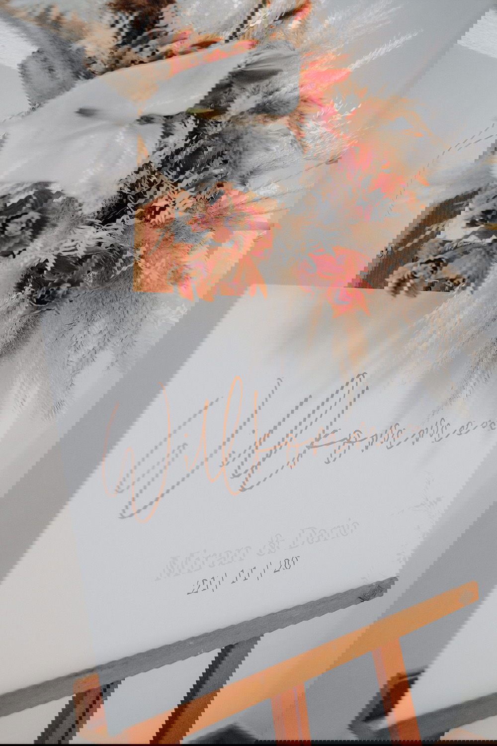 Willkommensschild - Hochzeit