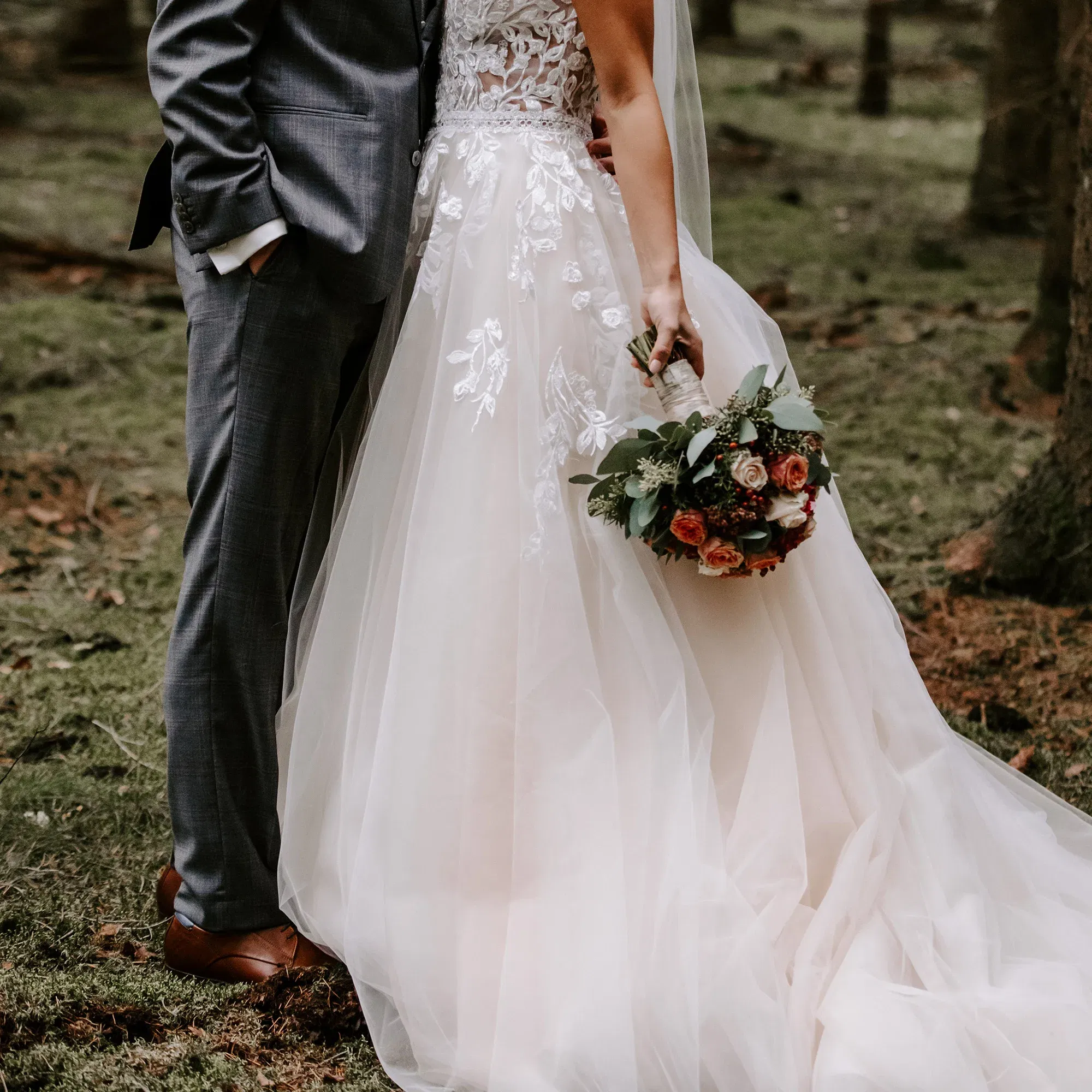 Hochzeitspaar - Brautstrauß