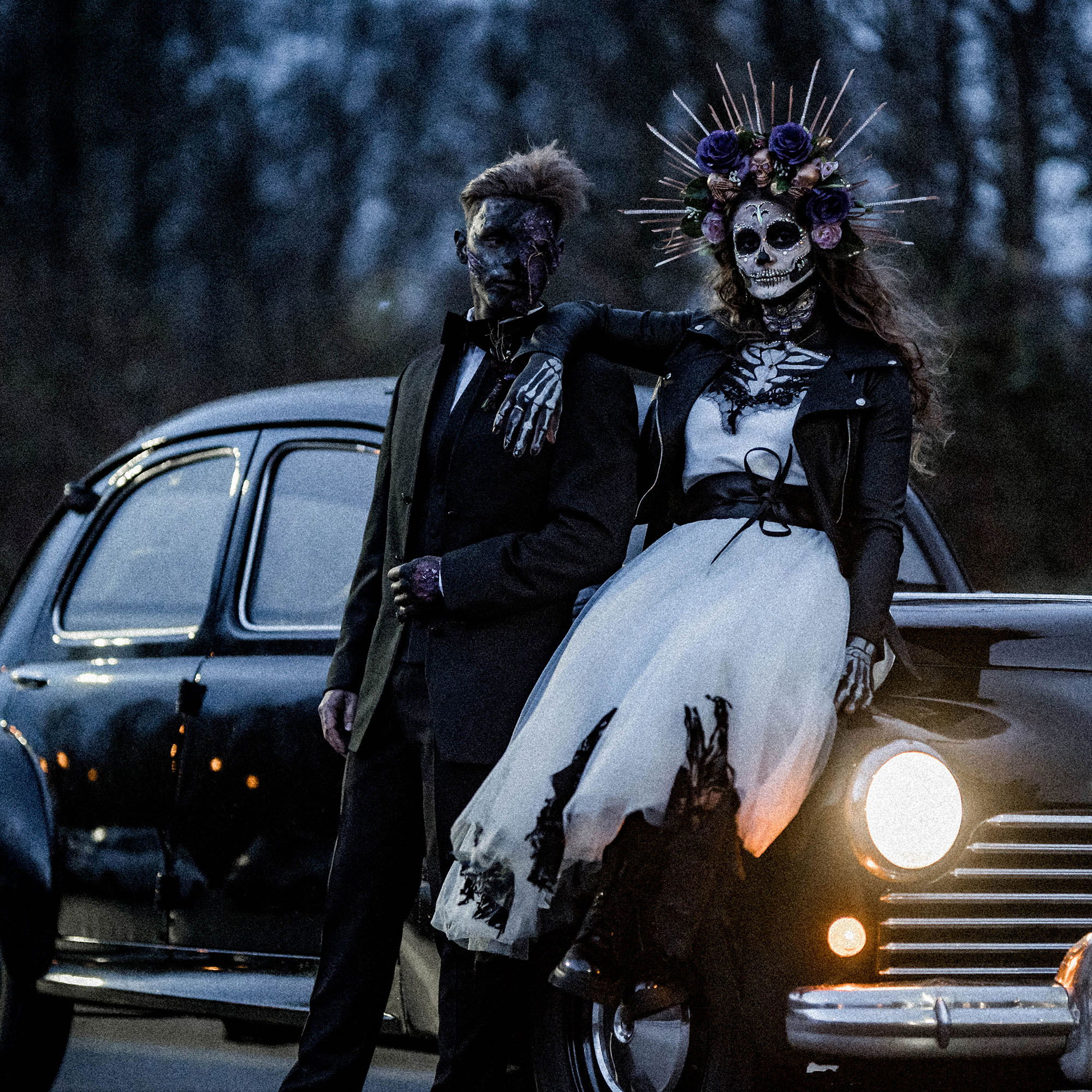 Halloween Hochzeit - Hochzeitskonzept - Hochzeitspaar