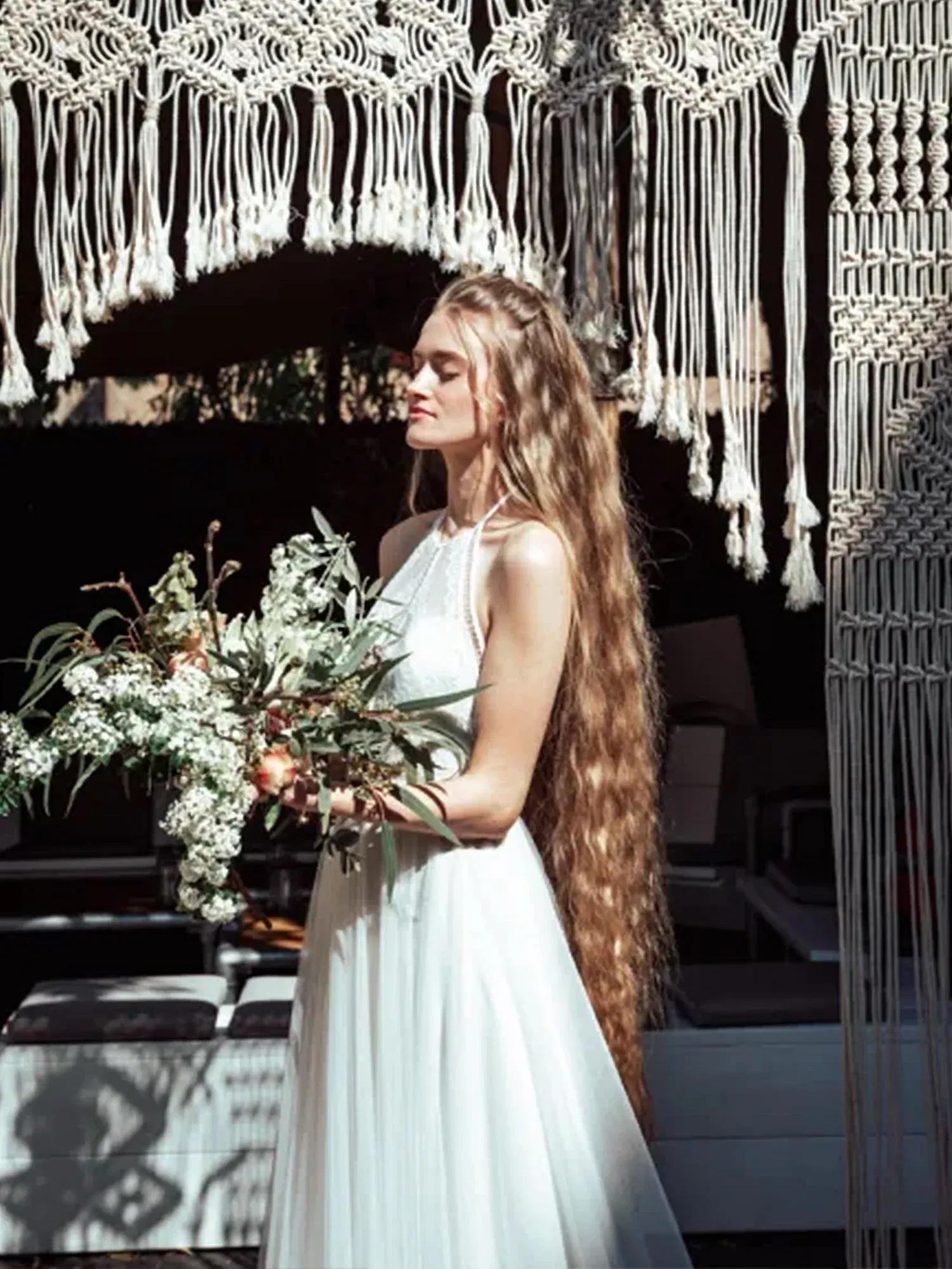 Braut mit Beach Waves