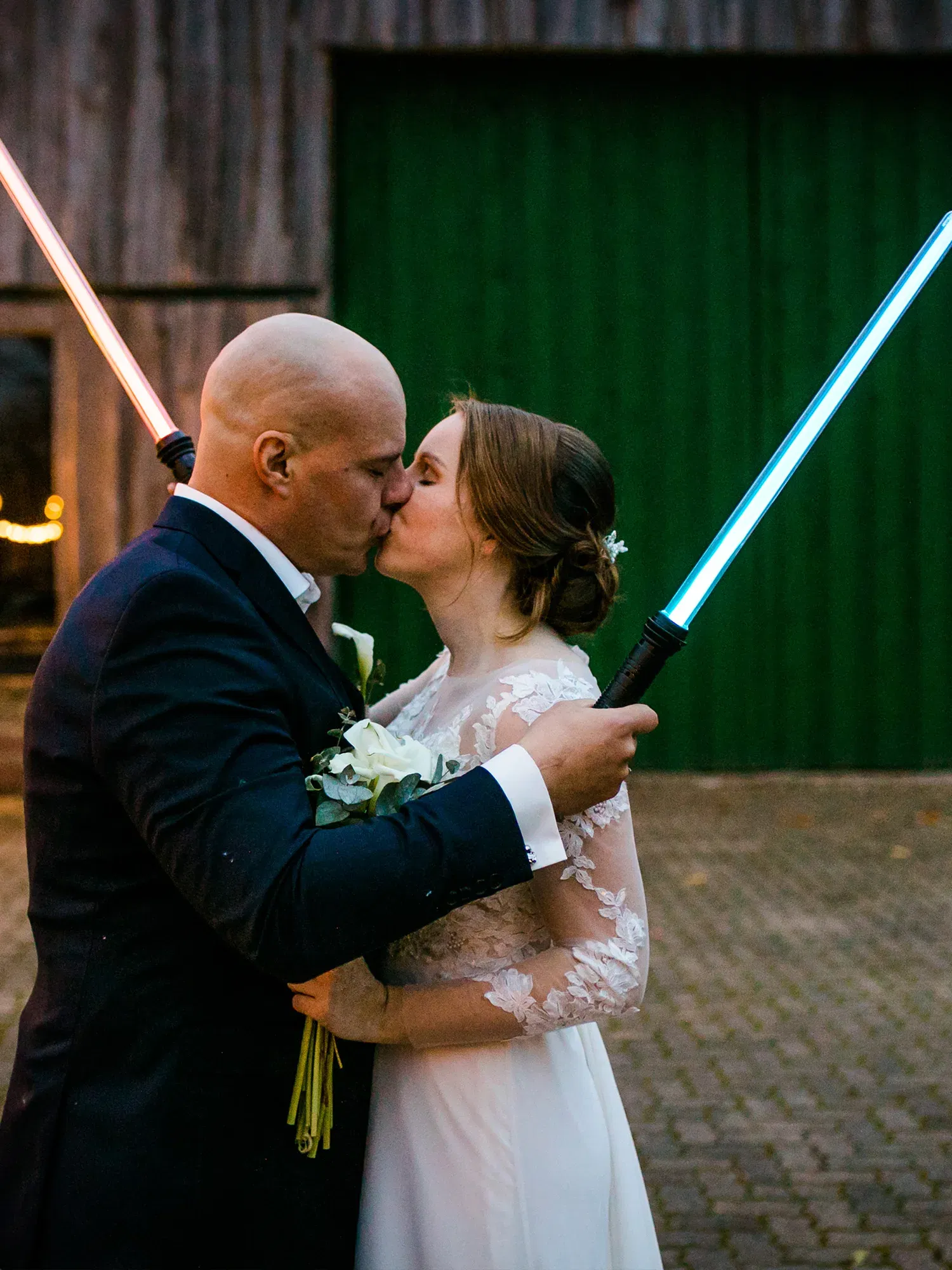 Mottohochzeit - Hochzeitskonzept - Star Wars - Hochzeitspaar