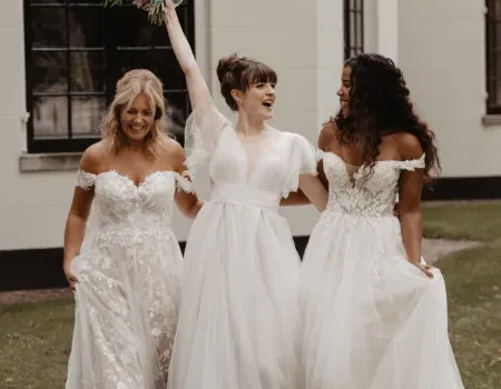 3 Bräute testen die neue Hochzeitsmode 2023