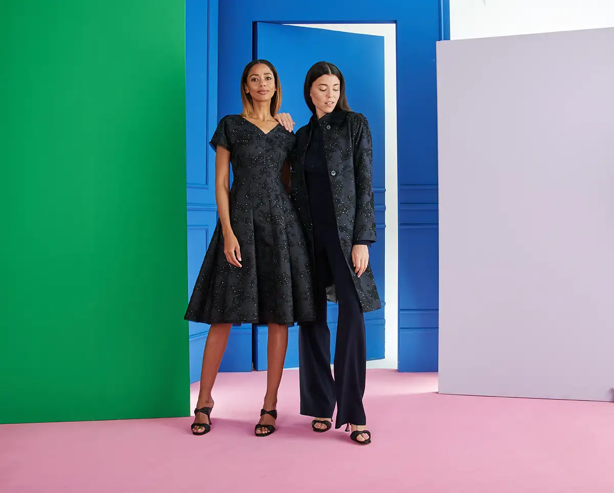 Hochzeitoutfit in schwarz