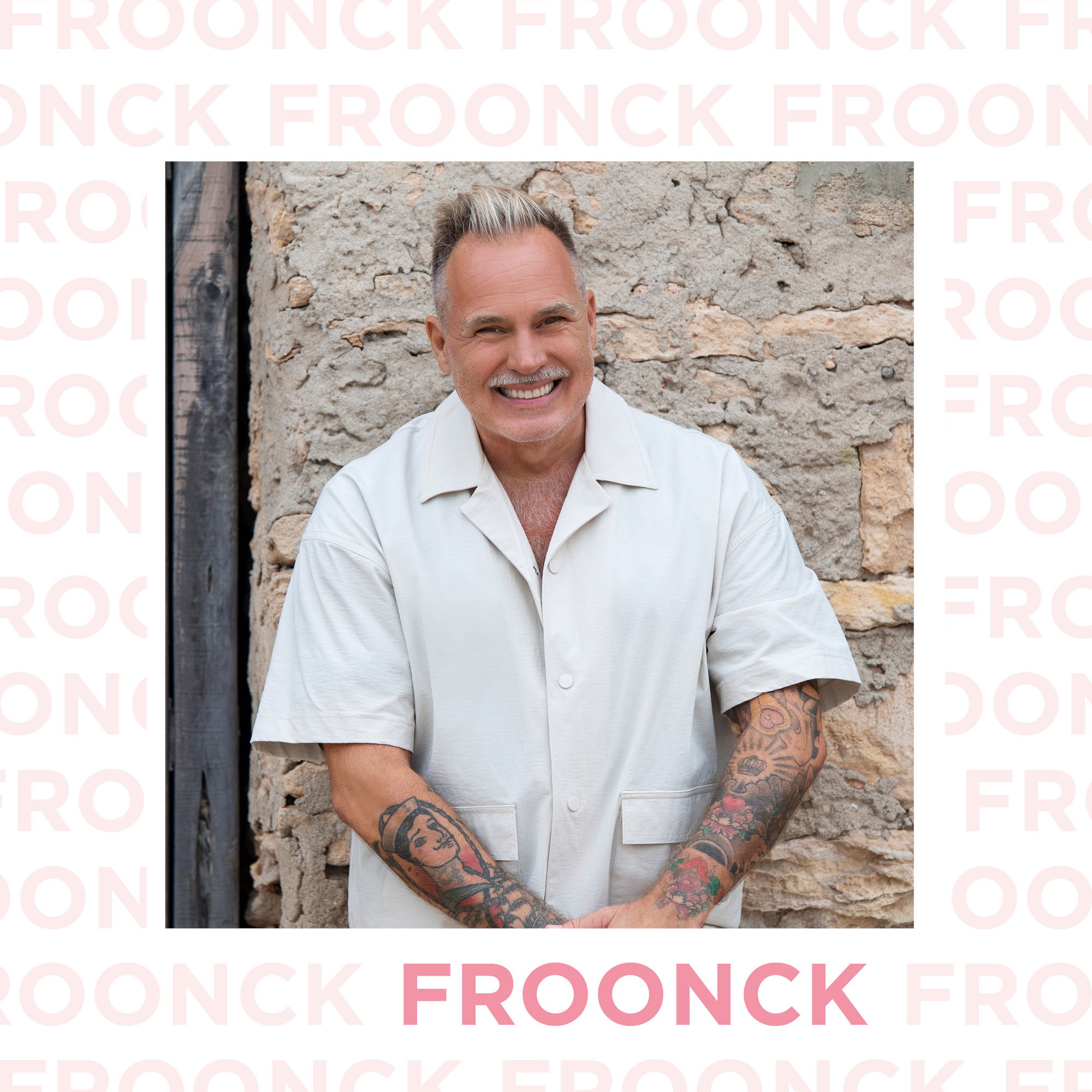 Banner von Frooncks Hochzeitskolumne, an der rechten Seite ist ein Foto von Froonck zu sehen.