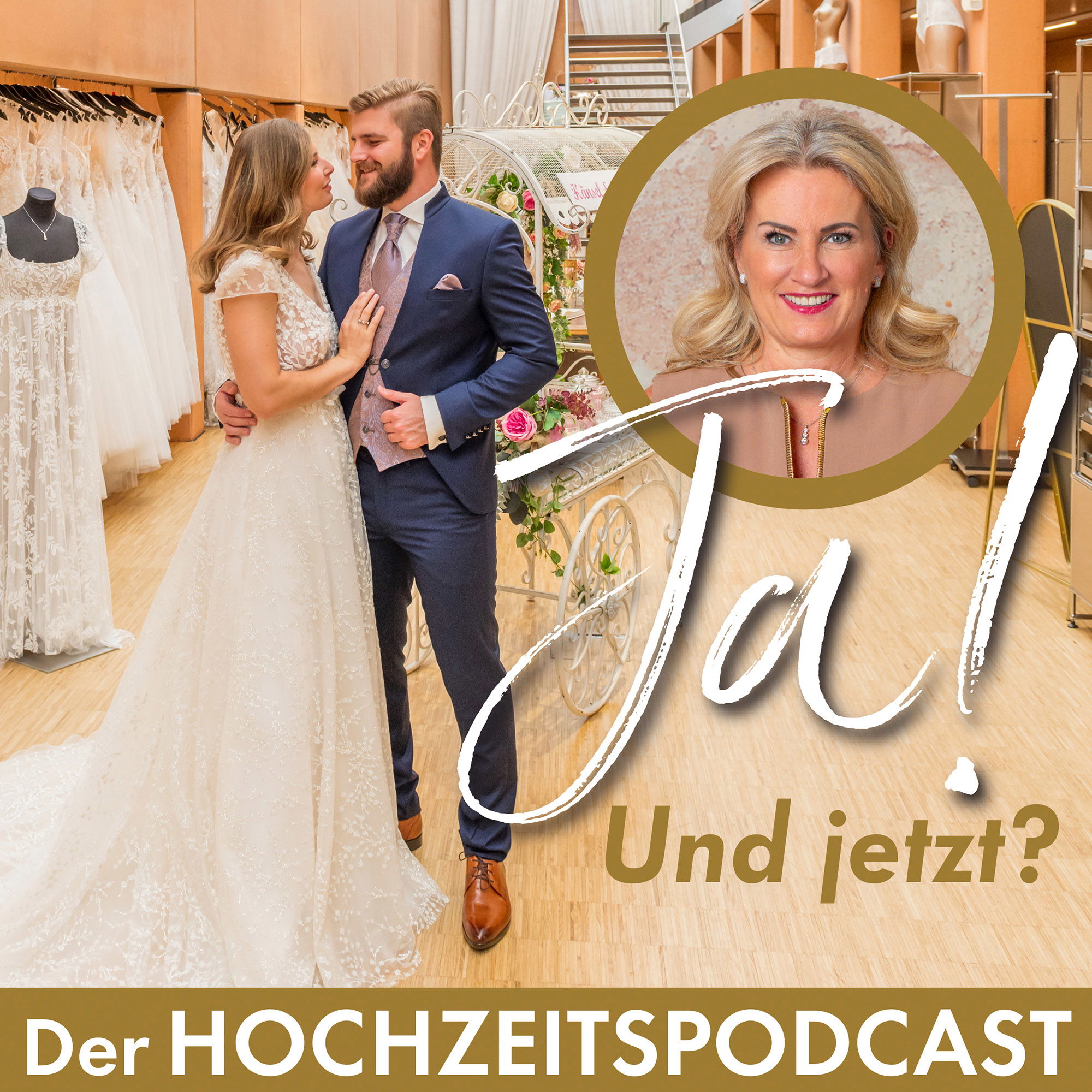 Cover für den Ja! Und Jetzt Hochzeitspodcast