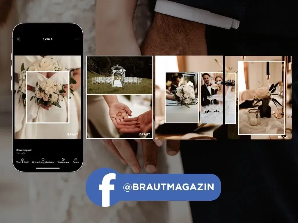 Banner für Facebook des Braut & Bräutigam Magazin auf @brautmagazin