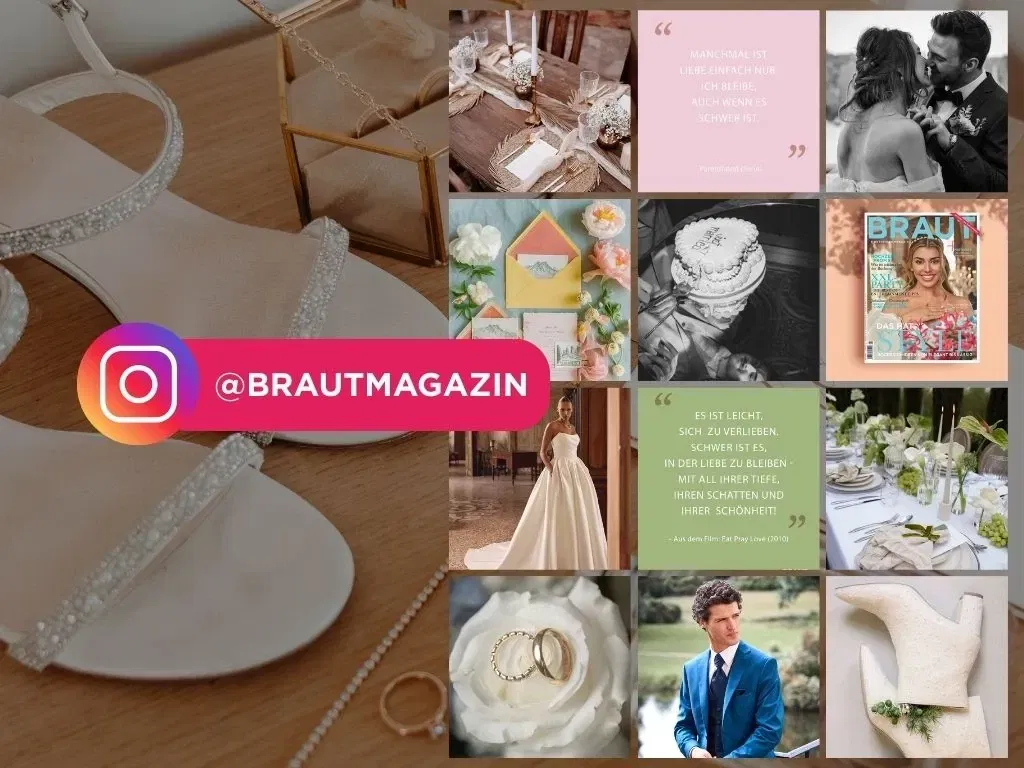 Banner für Instagram des Braut & Bräutigam Magazin auf @brautmagazin