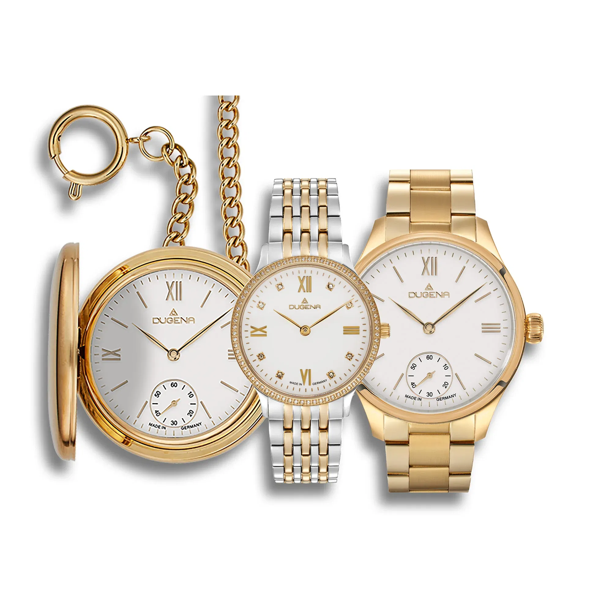 Uhrenset für Paare zur Hochzeit von Dugena – goldene Eleganz für euren großen Tag