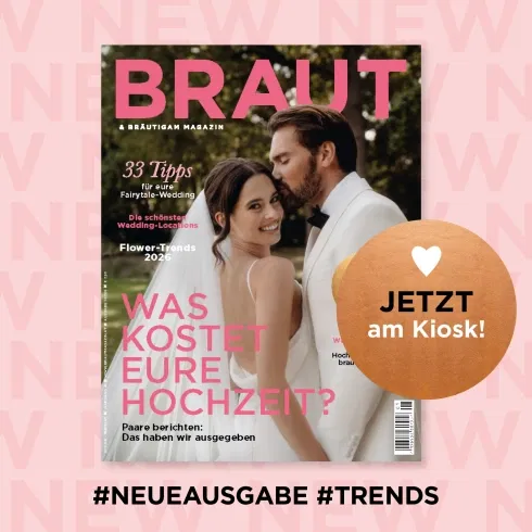 Das cover des Braut und Bräutigam Magazin der Januar-Februar Ausgabe