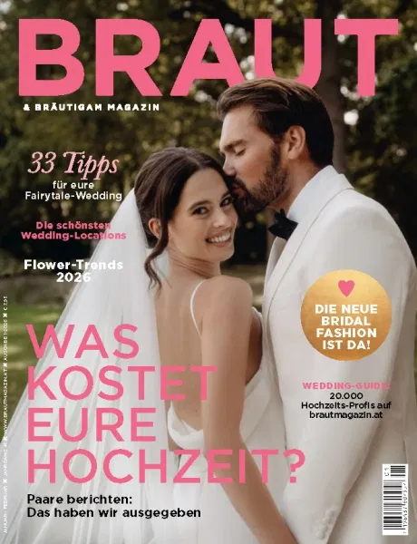 Braut & Bräutigam Magazin Ausgabe 1-2026 – Einzelausgabe mit Hochzeitsinspirationen